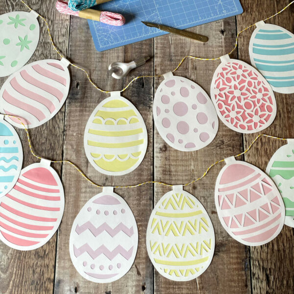 Easter Bunting Template PDF