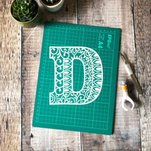 Letter D Papercut