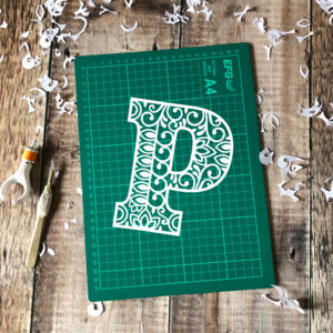 Letter P Papercut